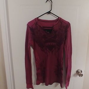 Sinful pink and black reversible thermal. Medium